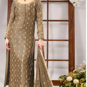 luxury embroidered shirt & dupatta | formal & party wear (dz#488)